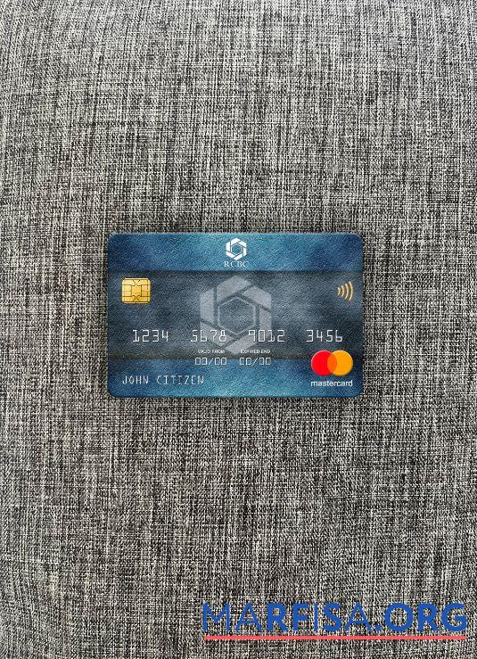 Downloadable Philippines Rizal Commercial Banking Corporation (RCBC) mastercard photolook front sample